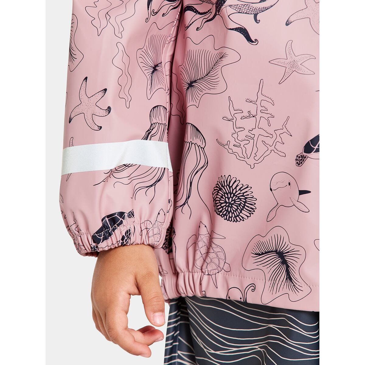 Didriksons Dětský set do deště Slaskeman ocean soft pink