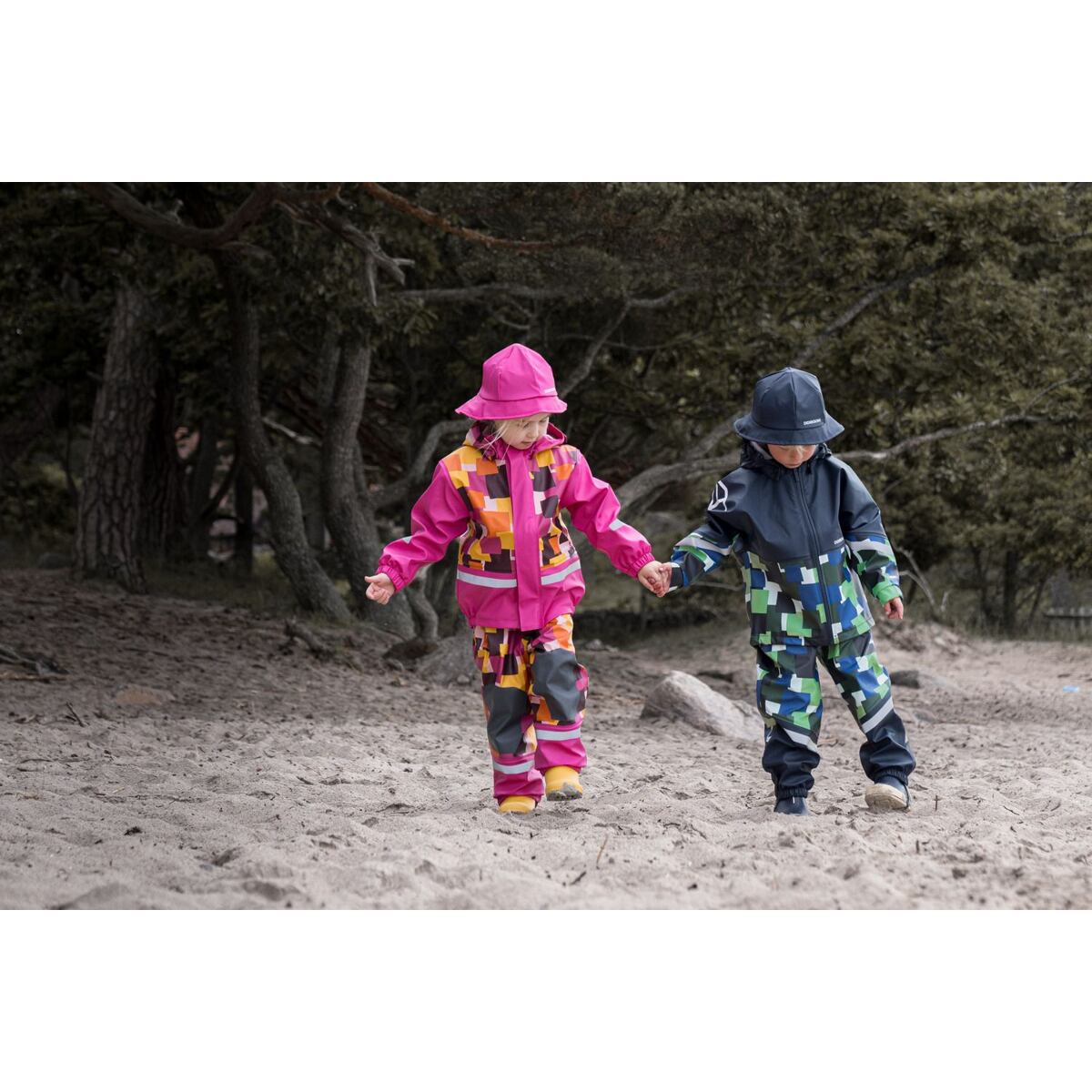 Didriksons Dětský klobouk do deště Southwest navy