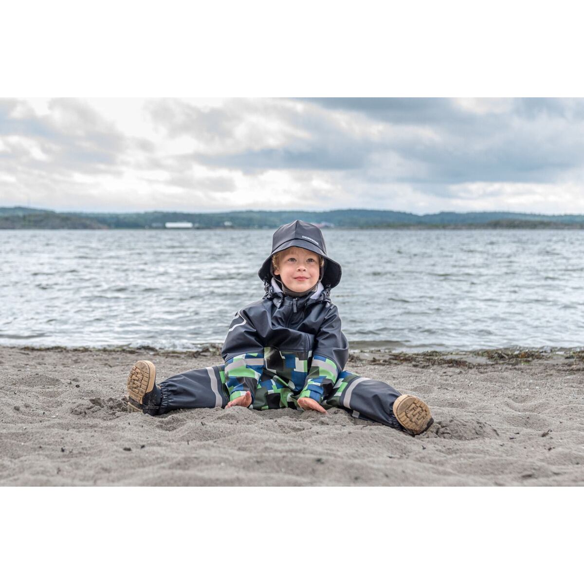 Didriksons Dětský klobouk do deště Southwest navy