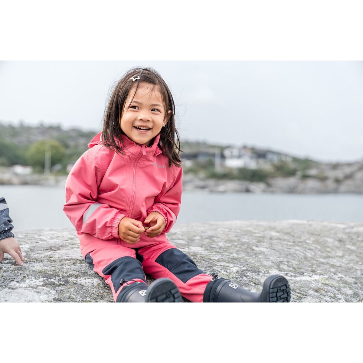 Didriksons Dětské softshellové kalhoty Lovet dusty azalea