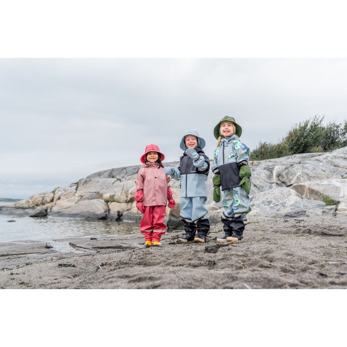 Didriksons Dětské rukavice do deště Glove 5 dusty azalea velikost rukavic