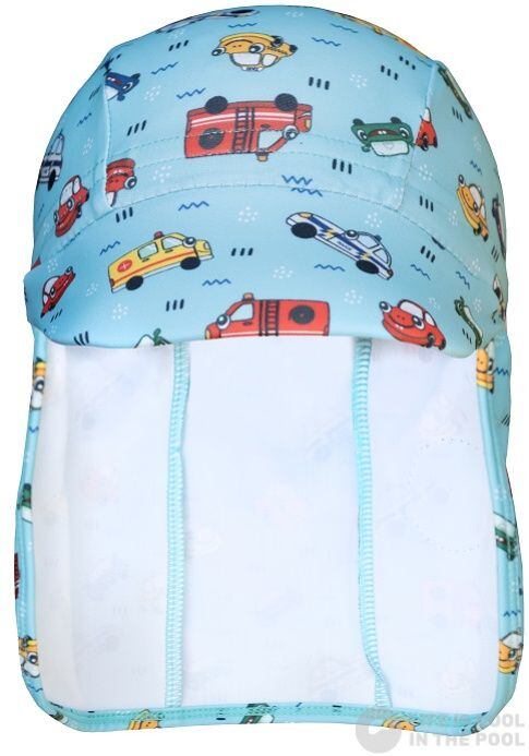 AquaKiddo Dětská UV kšiltovka pirát Cars - modrá