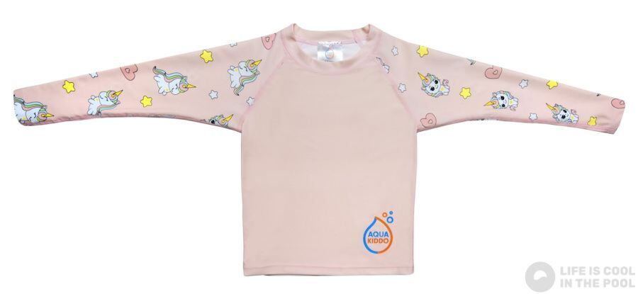 AquaKiddo Dětské UV tričko dlouhý rukáv protection shirt Unicorns