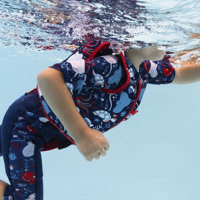 Splash About Dětská plovací vesta Go Splash Vodní svět s bezpečnostním páskem