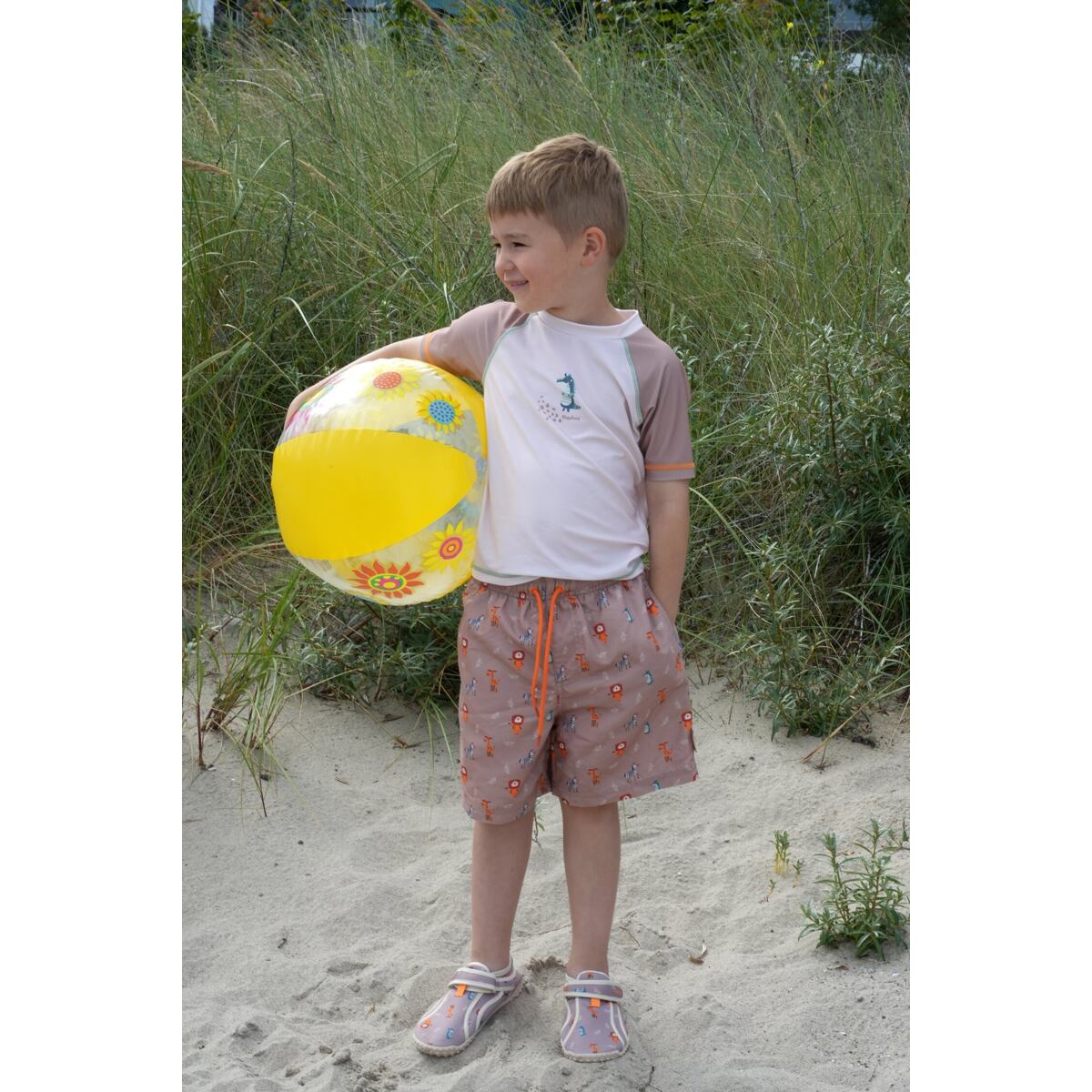 Playshoes Dětské UV tričko Wild Animals - krátký rukáv