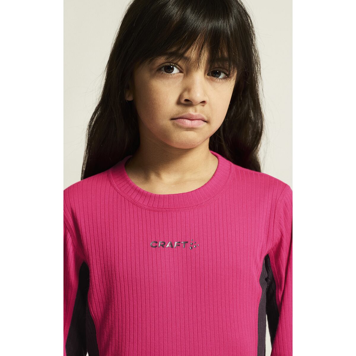Craft Dětské termoprádlo Set CRAFT Baselayer JR - růžové