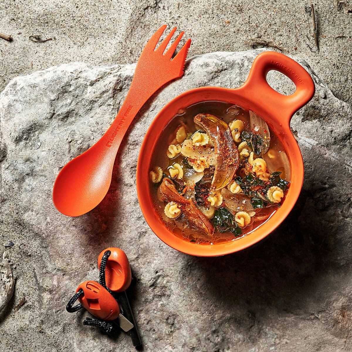 Light my fire Cestovní příbor Swedish Spork original 2-pack rustyorange/slatyblack