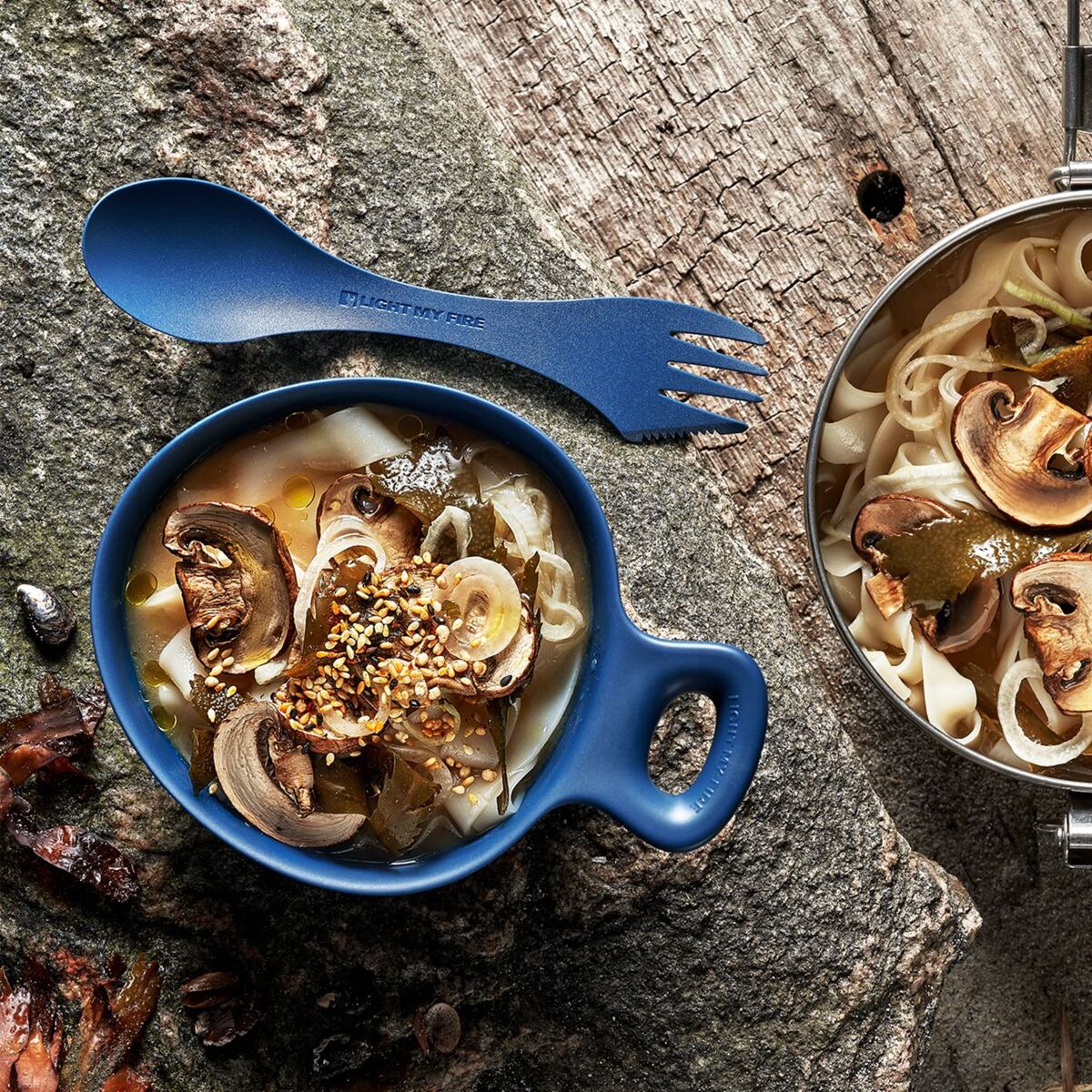 Light my fire Cestovní příbor Swedish Spork original 2-pack rustyorange/slatyblack