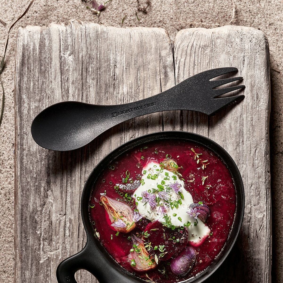 Light my fire Cestovní příbor Swedish Spork original 2-pack rustyorange/slatyblack