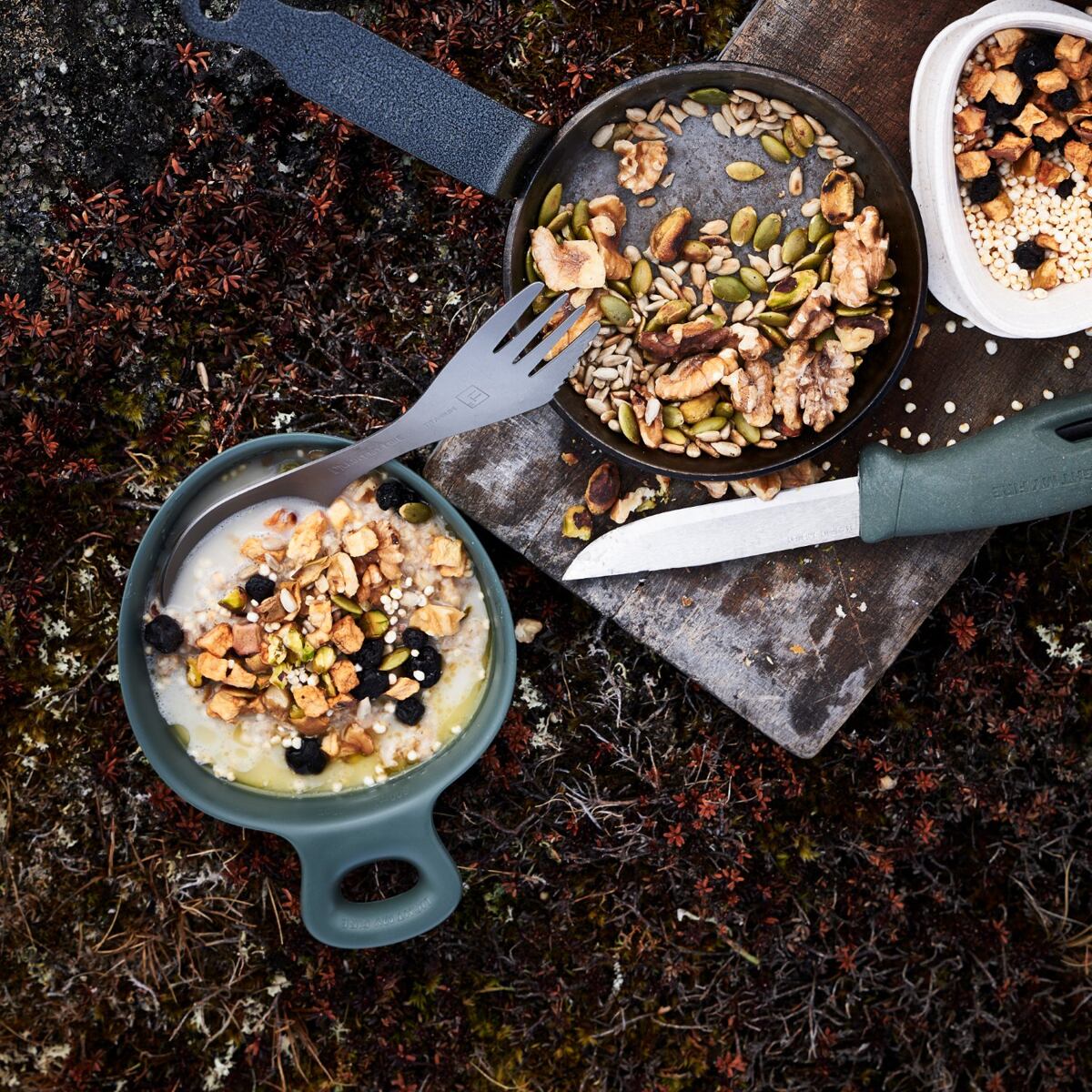 Light my fire Cestovní miska s uchem Swedish Kåsa sagegreen