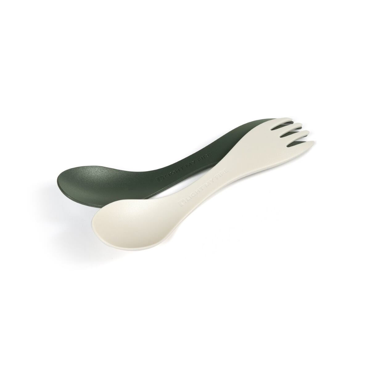 Light my fire Dětský cestovní příbor Swedish Spork little 2-pack sagegreen/cream