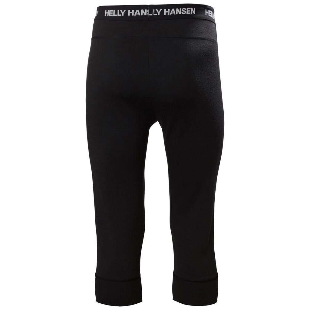Helly Hansen Pánské fuknční 3/4 legíny s merinem Lifa merino midweight - black