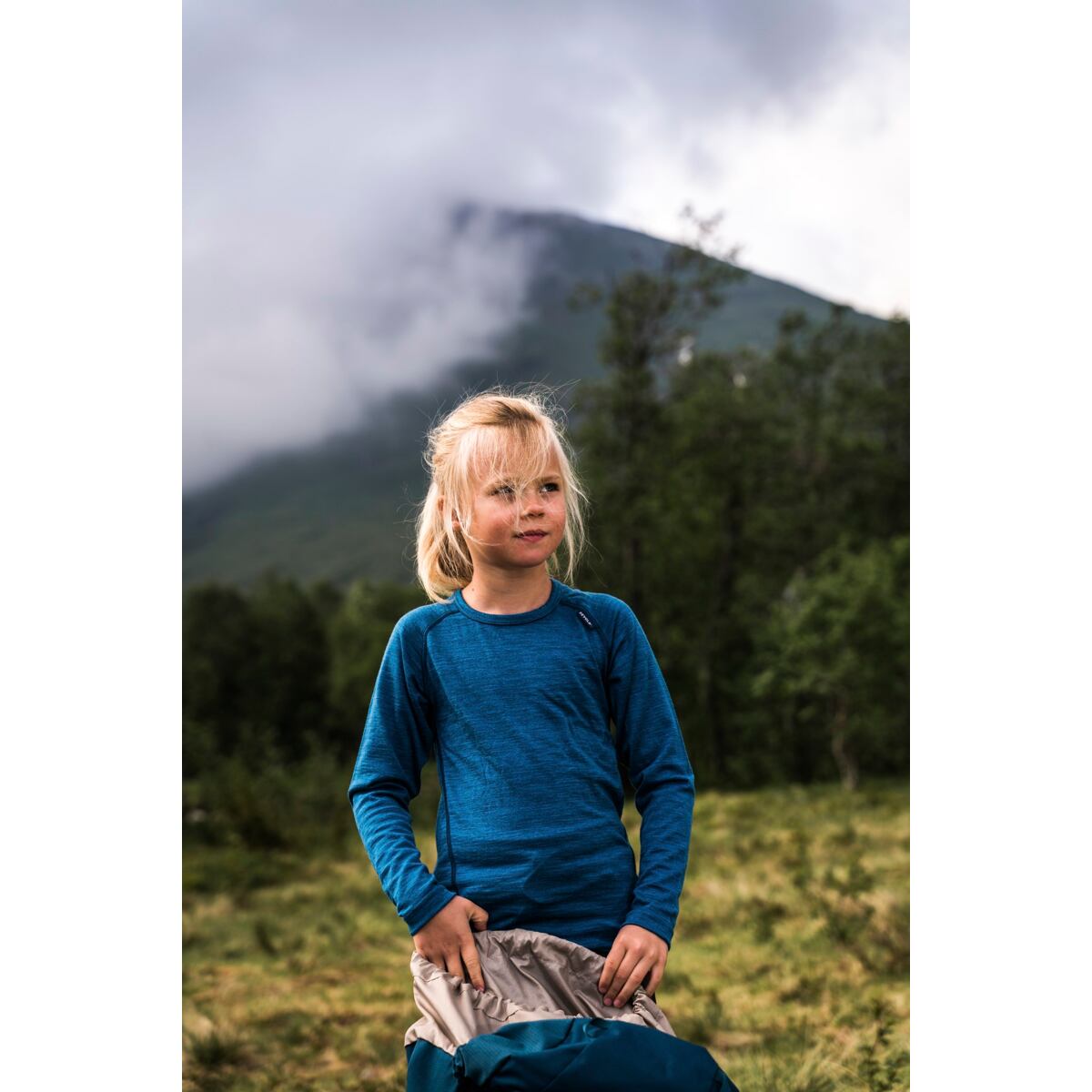 Devold Dětské funkční tričko s merinem Duo active Jr flame s dlouhým rukávem