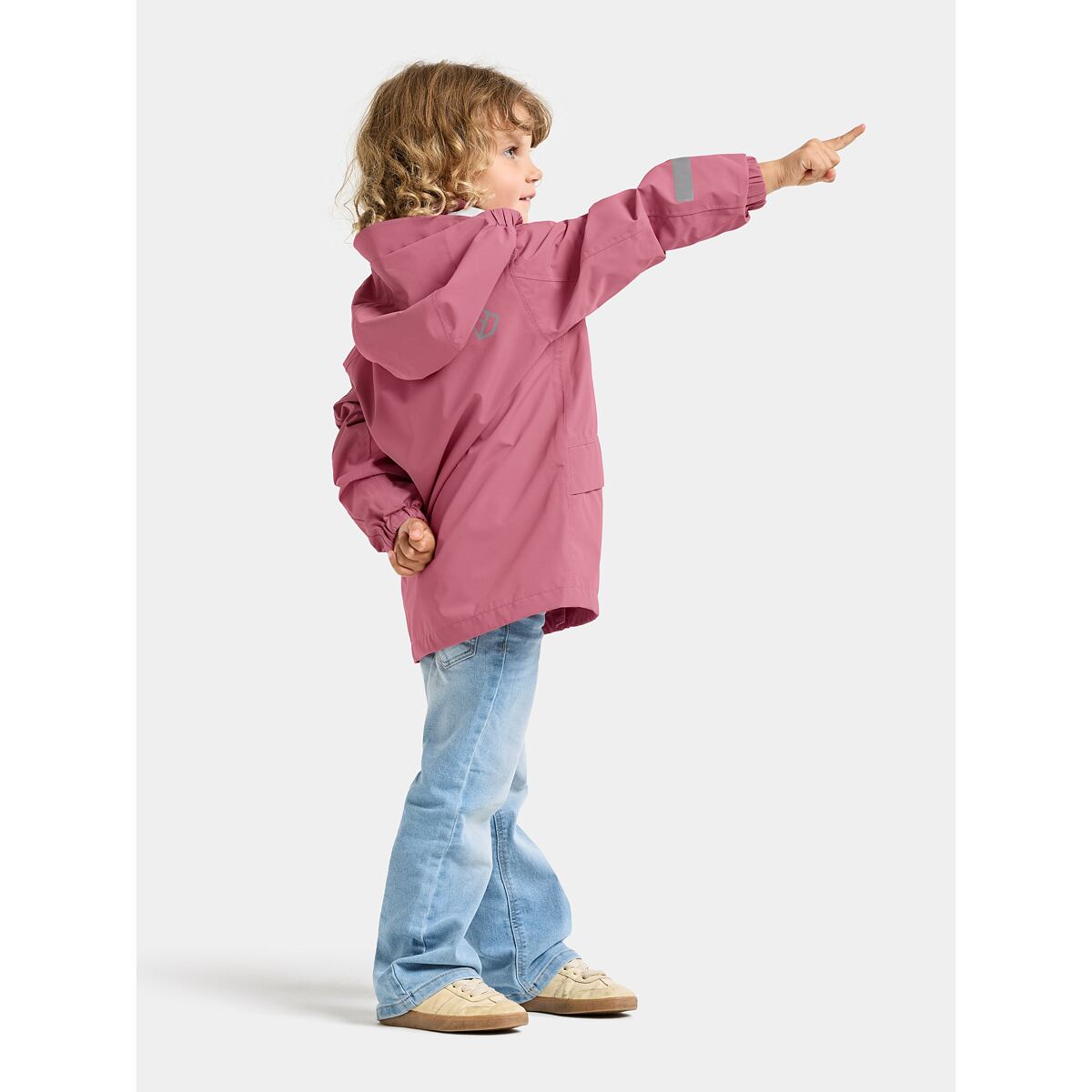 Didriksons Dětská nepromokavá bunda Norma heather pink - ROSTOUCÍ