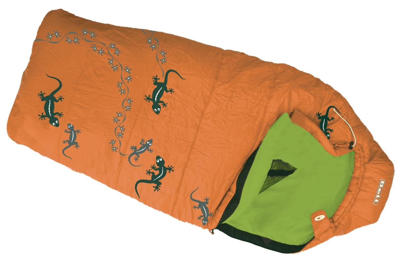 Dětský spací pytel Boll Patrol Lite orange ROSTOUCÍ oranžový - pravý (pro leváky)