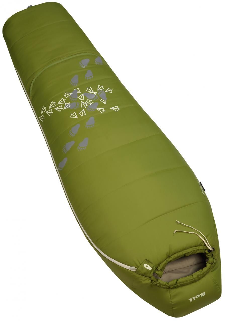 Dětský spací pytel Boll Patrol bamboo ROSTOUCÍ zelený - pravý (pro leváky)