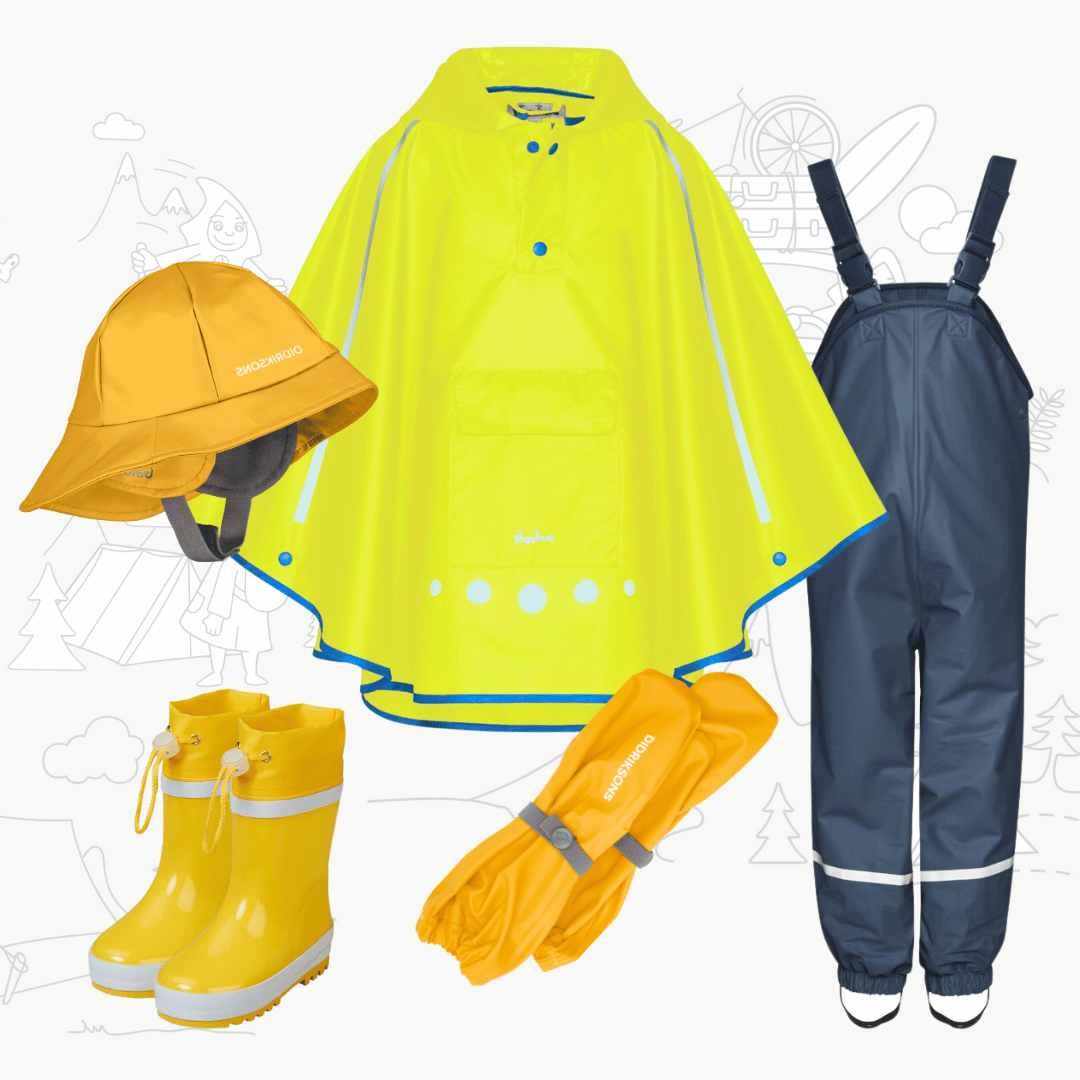 Dětský outfit do deště Playshoes - žlutý